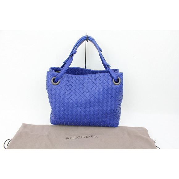 Bottega Veneta Medium Garda Bag Leather Blue - Picture 10 of 10
